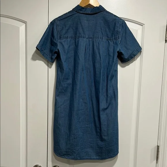 NWT - J. CREW MERCHANTILE 100% Cotton Chambray Denim Pocketed Shirt Dress - Picture 8 of 10